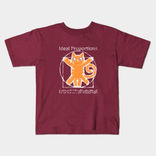 cat vitruvian 3 Kids T-Shirt